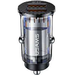 Usams US-CC122 C23 36W Dual USB Black CC122CC01