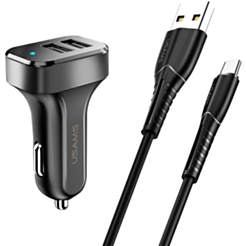 Usams C13+U35 Micro Cable Black NTU35MC13TZ