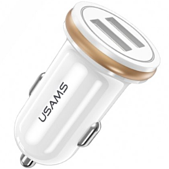 Usams US-CC050 C4 2.4A Dual USB White CC50GC02