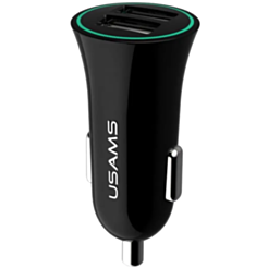 Usams US-CC013 2.1A Dual USB Black 21CHGC01