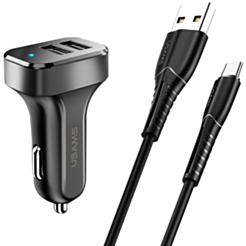 Usams C13+U35 TYPE-C Cable Black NTU35TC13TZ