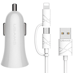 Usams CC013+U-GEE Cable White CCUSB02