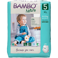 Детские подгузники-трусики Bambo Nature 5 19 штук 100001925850