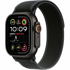 Smart saat Apple Watch Ultra 2 Cellular 49mm Black W/Black Trail Loop M/L / MX4V3RB/A