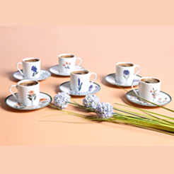 Qəhvə üçün fincan dəsti Porland Flower Garden 12 parça 04POR034732