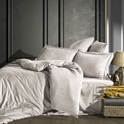 Tekstil yataq dəsti Şahəsər Jakarlı Saten Austin CK Krem