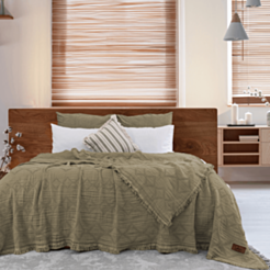 Покрывало Şahəsər Müslin Sole CK Зеленый