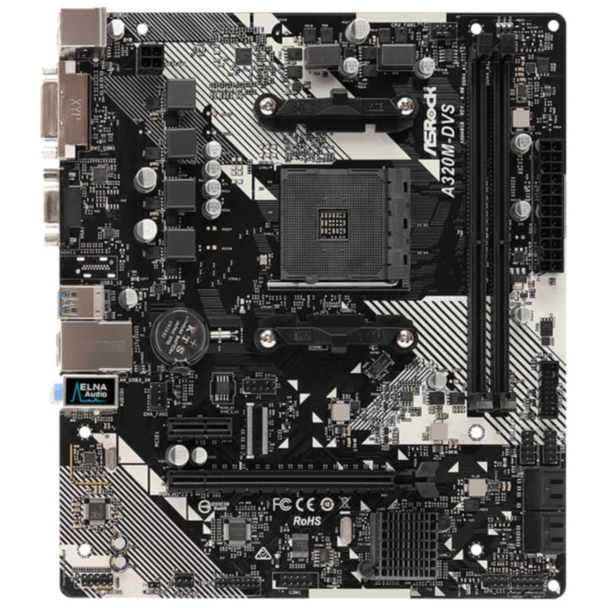 MD Asrock A320M-DVS AM4	