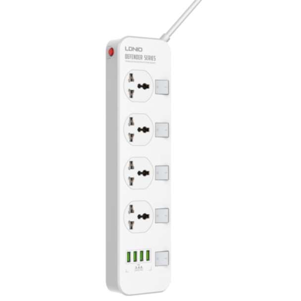 Power Strip LDNIO 3.4A/4S/4USB / SC4408
