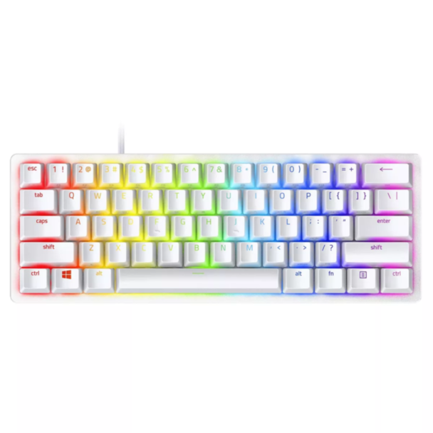 Oyun klaviaturası Razer Huntsman Mini Mercury RGB White