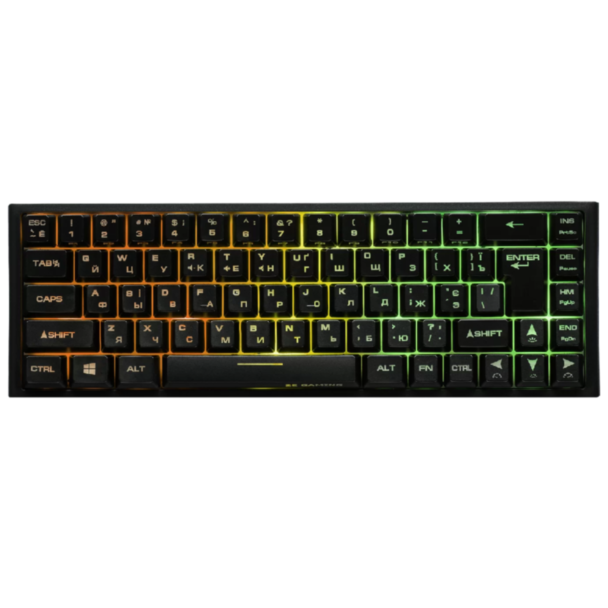 Oyun klaviaturası 2E KG360 RGB WL Black KG360UBK