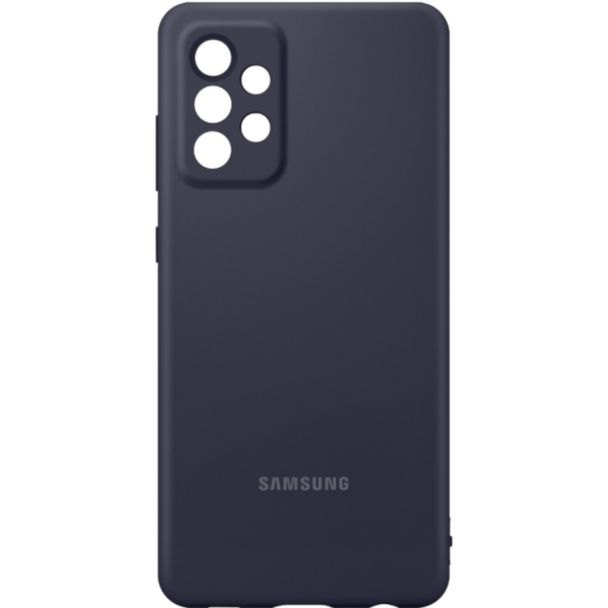 Qoruyucu örtük Samsung A72 Silicone Cover Black EF-PA725TBEGRU