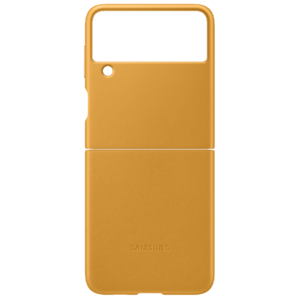 SAMSUNG GALAXY Z FLIP3 LEATHER COVER, MUSTARD EF-VF711LYEGRU