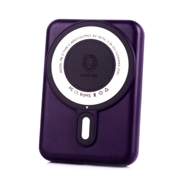 Green Lion Powerbank Compact MagSafe 10000 мАч Purple