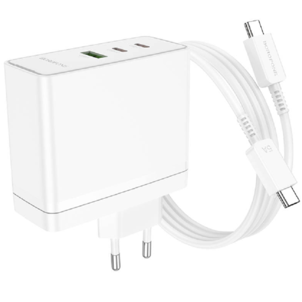 Borofone Charger + Cable Type-C İmperial PD100W BN11 White