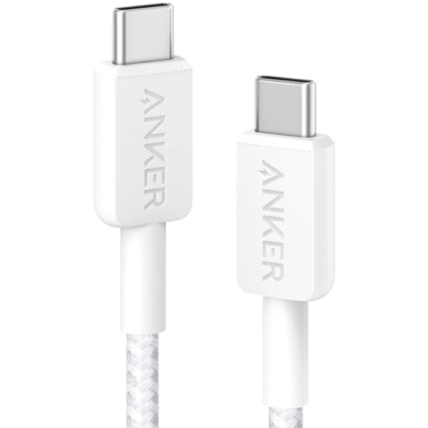 Naqil Anker 322 USB-C to USB-C A81F5G21 White