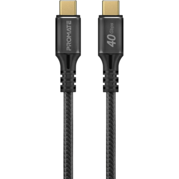 Naqil Promate USB Type-C to USB Type-C POWERBOLT240-2M Black