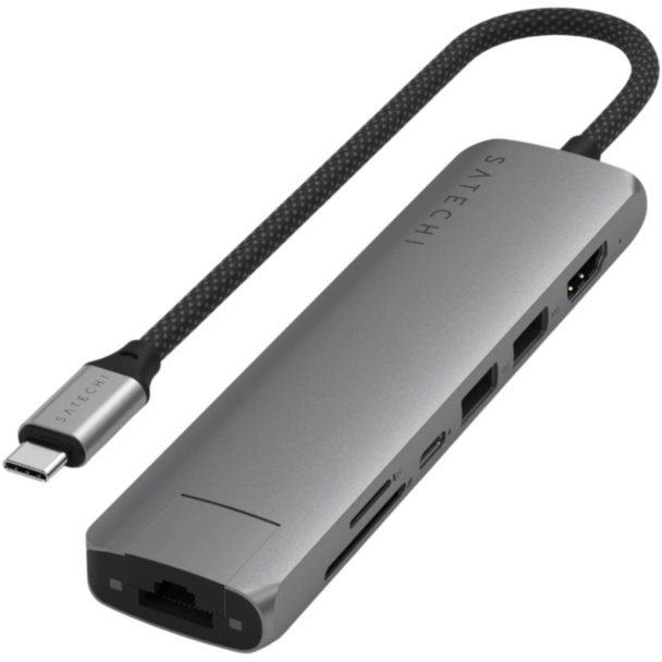 USB-хаб Satechi 7in1 USB Type-C ST-P7SM Space Grey