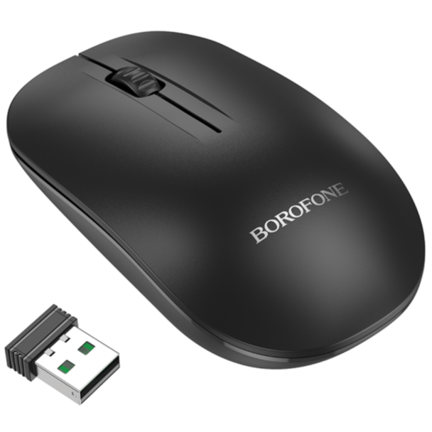 Mouse Borofone BG14 Planet 2.4G Business Wireless Black