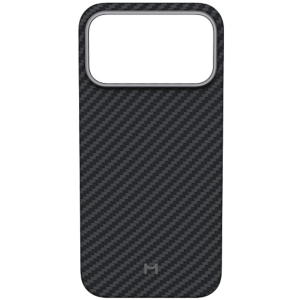 Qoruyucu örtük Magssory iPhone 17 Pro Max Aramid Frame CFB045 Black