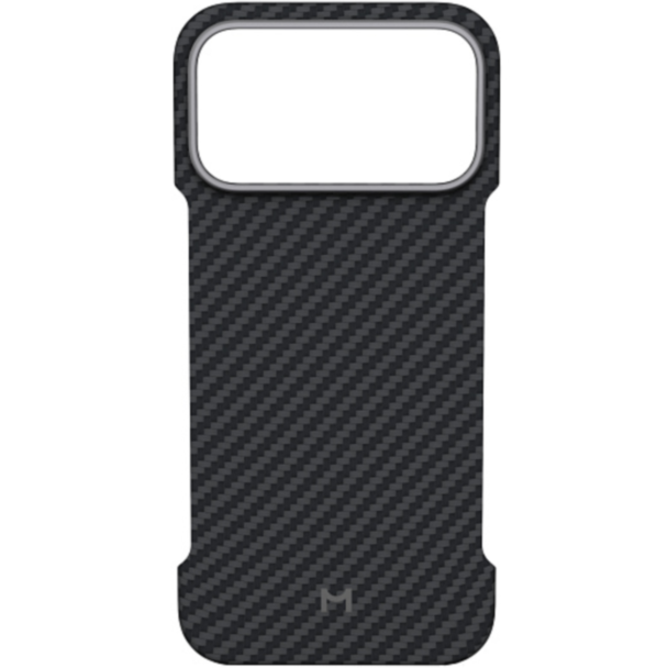 Qoruyucu örtük Magssory iPhone 17 Pro Max Aramid Zero CFB048 Black