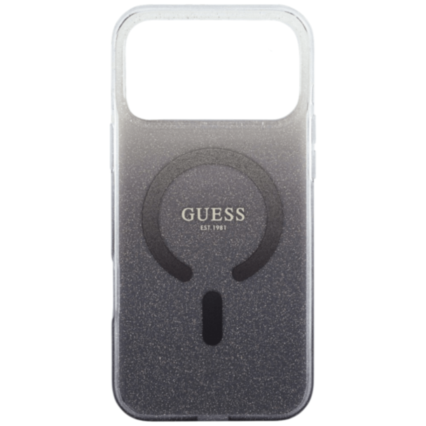 Защитный чехол Guess iPhone 17 Pro Max GUHMP17XHGRCELK Black