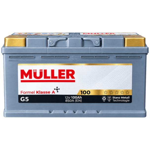 Avtomobil üçün akkumulyator Müller 100AH-850 SAE
