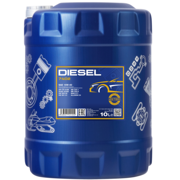 Моторное масло Mannol Diesel SAE 15W-40 10Л