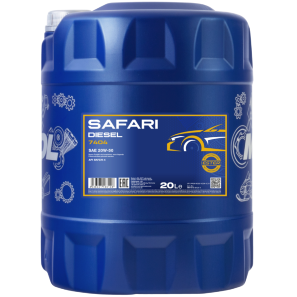 Моторное масло Mannol Safari SAE 20W-50 20Л