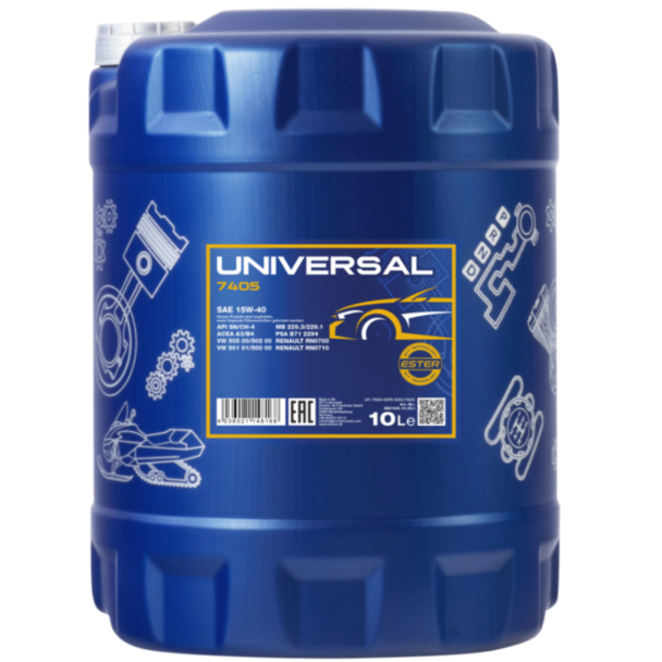 Mühərrik yağı Mannol Universal SAE 15W-40 10L