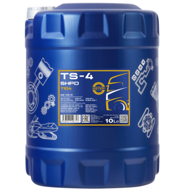 Mühərrik yağı Mannol SHPD TS-4 Extra SAE 15W-40 10L