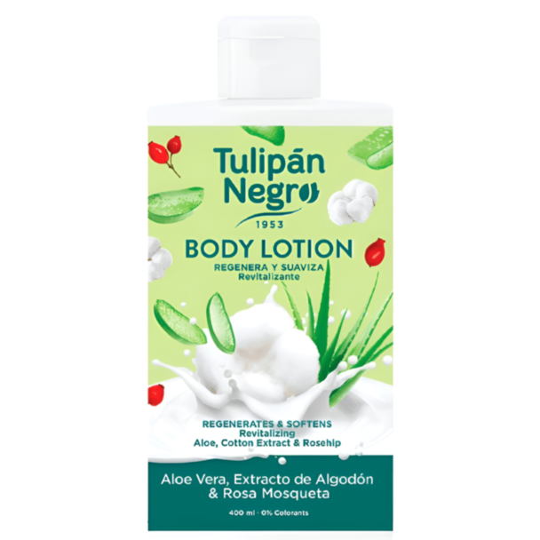 Лосьон для тела Tulipan Negro Алоэ и Хлопок 400 мл 8410751036265