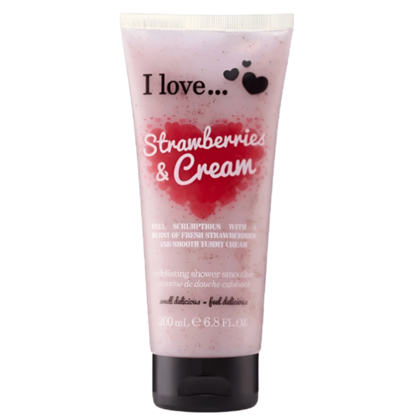 Bədən skrabı I Love Originals Çiyələk və Krem 200 ml 5060217188743