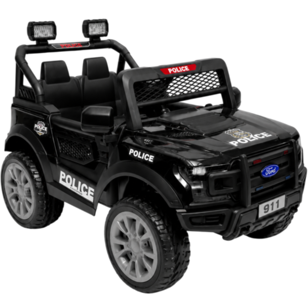Elektromobil Jeep Police 6015 Black