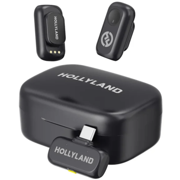 Blogger mikrofonu Hollyland LARK A1 Duo USB Type-C RX + Charging Case