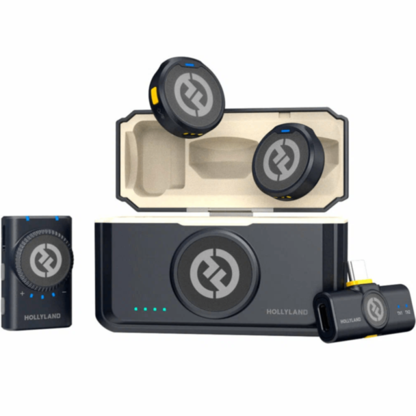 Микрофон для блогера Hollyland LARK M2 Mini Combo Camera RX + USB Type-C RX