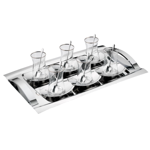 Чайный набор Schafer Allure 19 предметов 8699131906712 (Серебристый)