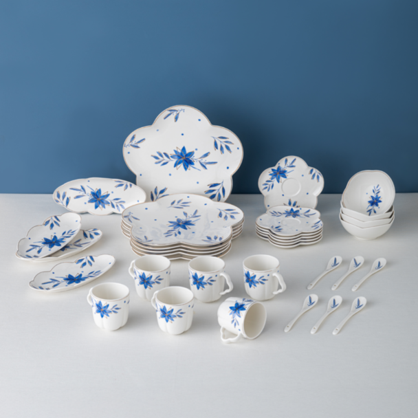 Səhər yeməyi dəsti Emsan Intense Blue 32 parça