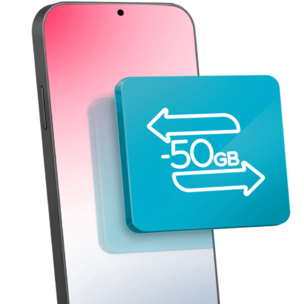 Передача данных на смартфон (-50 GB)