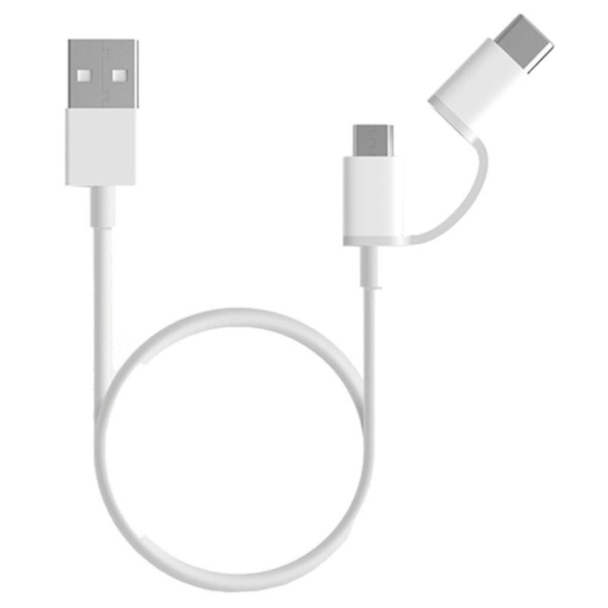 Naqil MI 2 in 1 USB Type-A to USB Type-C / Micro USB 0.3 m 