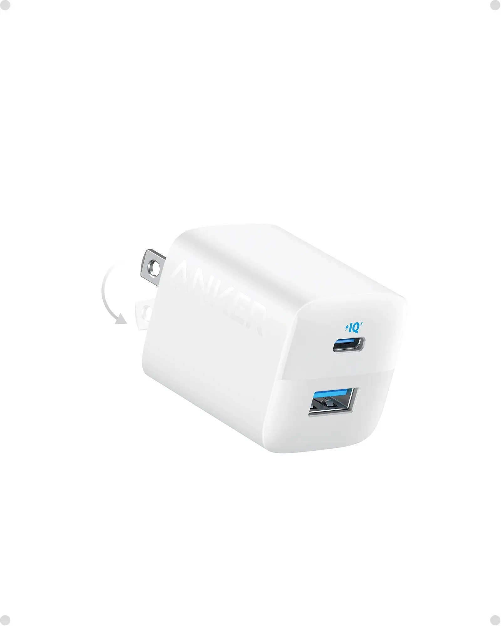 Anker 323 33W 2 Port Charger White (A2331G21)-image-1