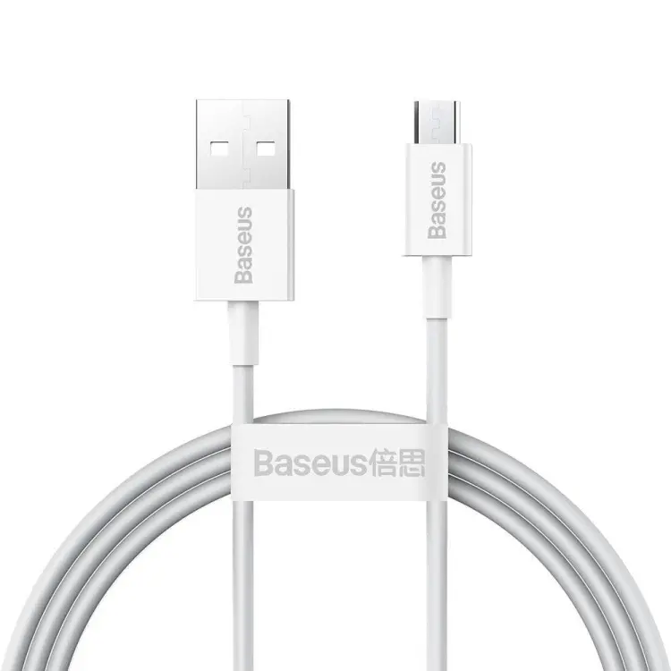 Baseus Superior 2A Micro USB 1m White (CAMYS-02)-image-1