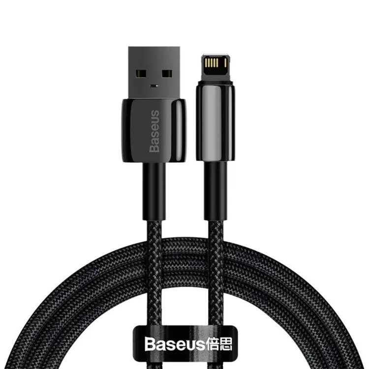 Baseus Tungsten 2.4A Lightning 1m Black (CALWJ-01)-image-1