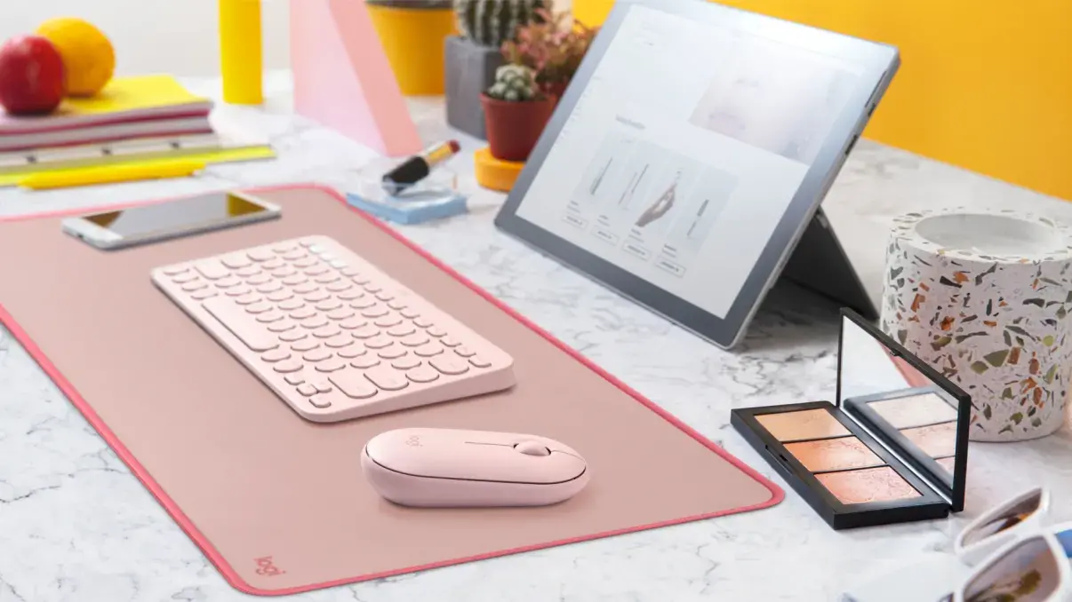 Logitech Desk Mat Darker Rose-image-4