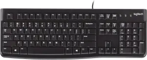 Logitech K120 Corded Keyboard Black