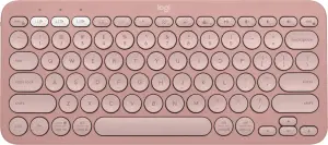 Logitech K380s Bluetooth Keyboard Tonal Rose