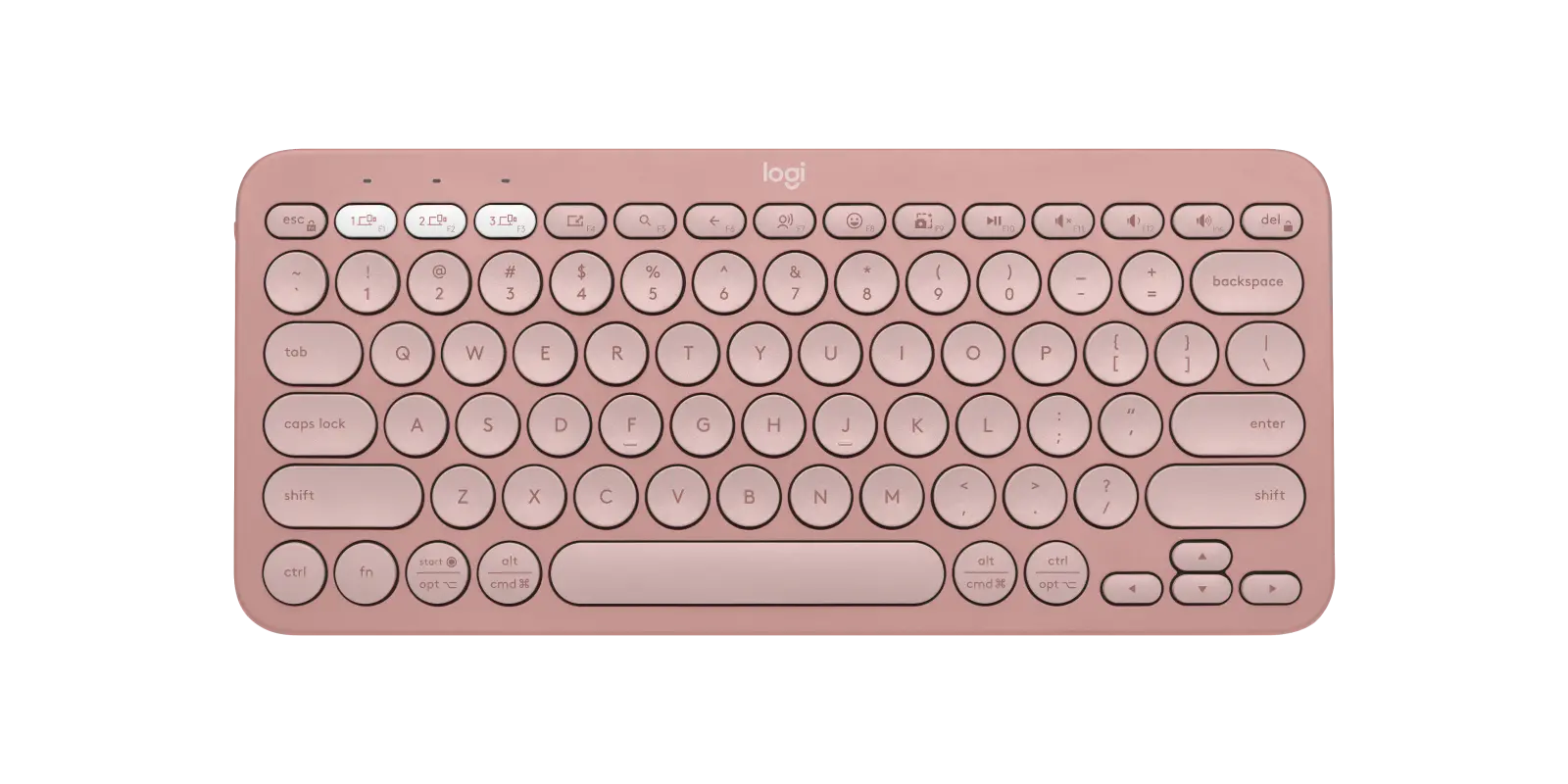 Logitech K380s Bluetooth Keyboard Tonal Rose-image-1