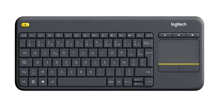 Logitech K400 Plus Wireless Touch Keyboard Black-image-1