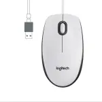 Logitech M100 Mouse White-thumb-1