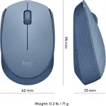 Logitech M171 Wireless Mouse Blue Grey-thumb-4